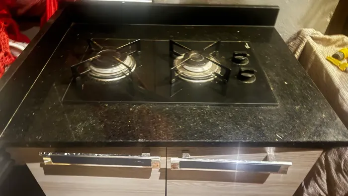 Móvel P Cooktop + pedra + Cooktop