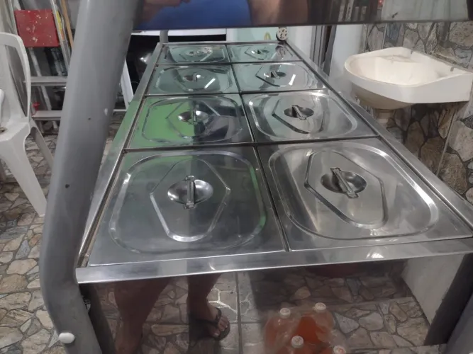 Self Service de 8 cubas quente e 4 geladas