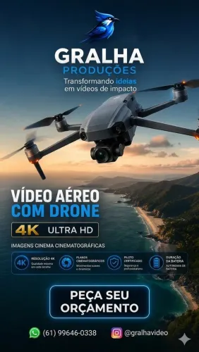 Imagem aérea com drone