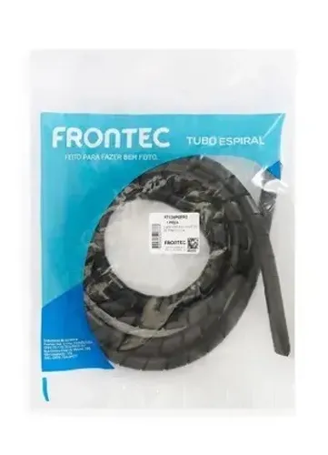 Organizador De Fios Cabos Espiral 3-4 5 Metros FRONTEC 2 Unidades