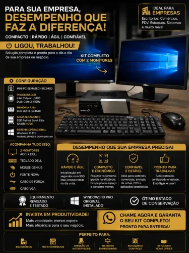 KIT COMPLETO BEMATECH RC8400 - PRONTO PARA LIGAR E TRABALHAR!