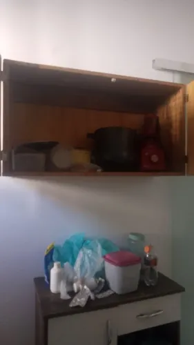 Armário de cozinha de madeira