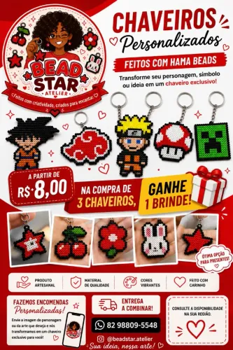 Chaveiros personalizados