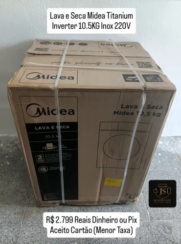 Lava e Seca Midea 10.5KG Inox 220V