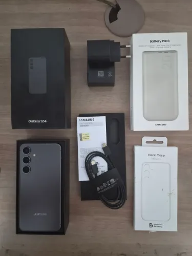 Samsung S24 Plus 256 GB Preto + Power Bank 20.000 mah Lacrado ( Nota Fiscal )