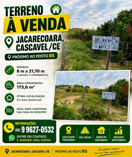 Terreno na Jacarecoara CE