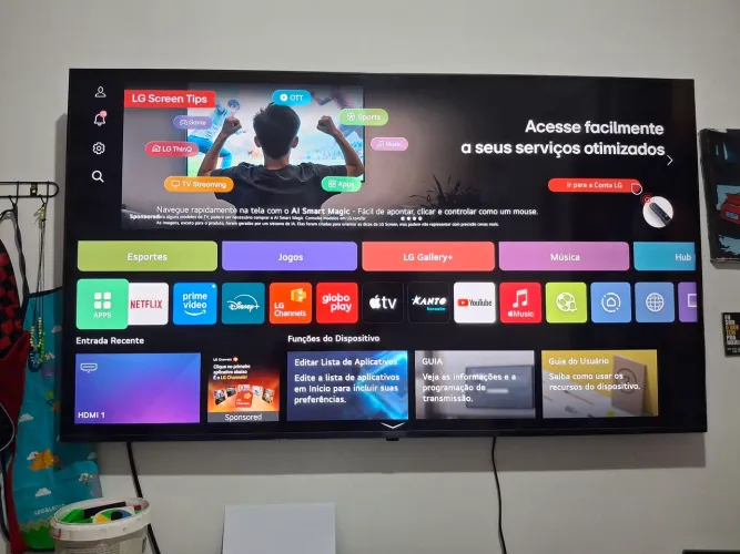 SMART TV LG 55? 4K UHD - NOVA - COM NOTA FISCAL