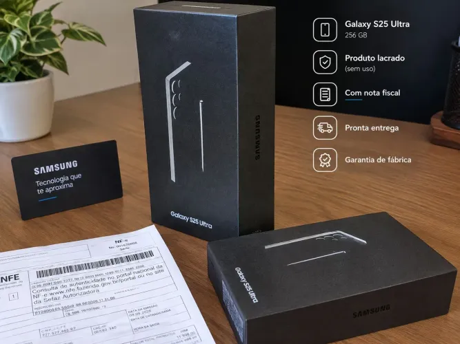 S25 Ultra Lacrado 256gb/N.Fiscal+ garantia 