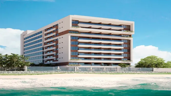 SÃO JOSÉ DA COROA GRANDE -Flat 24 m² com lazer completo, pé na areia. Excelente custo bene
