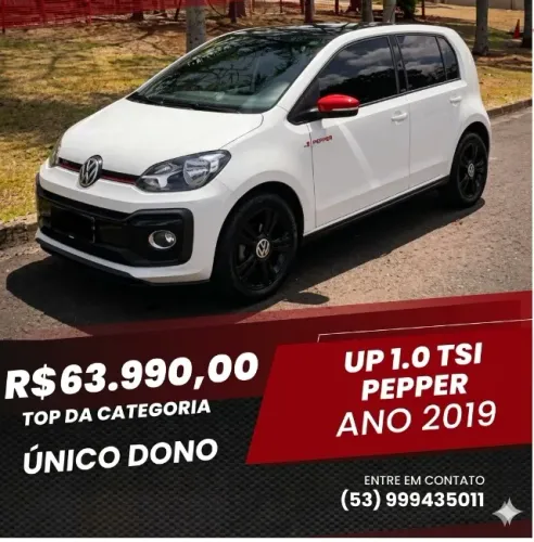 Volkswagen Up! Pepper 1.0 TSI L Flex 12V 5P 2019