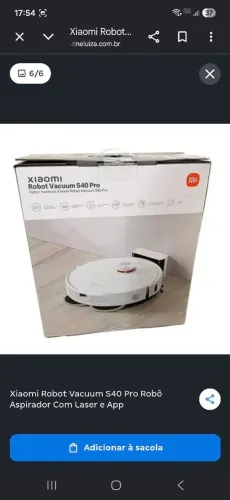 ROBO ASPIRADOR XIAOMI S40 PRO COM ESFREGAO