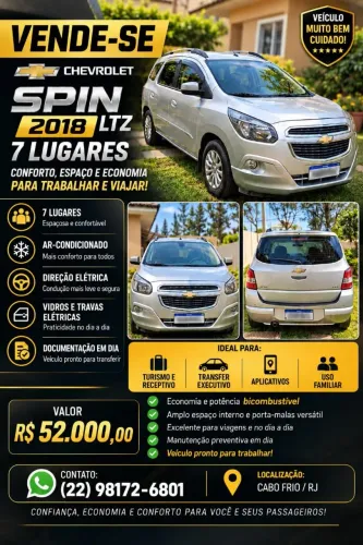 Chevrolet Spin LTZ 1.8 8V Econo.flex 5P Mec. 2018