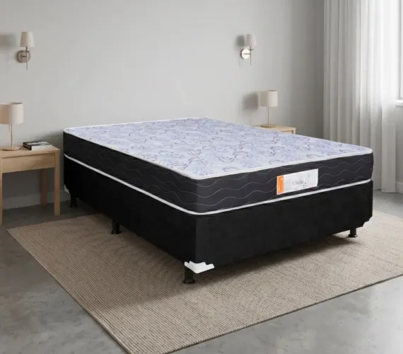 CAMA BOX CASAL ( COLCHÃO+BASE )