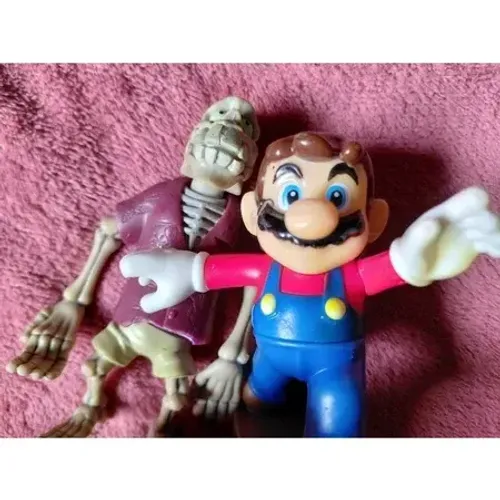 BONECOS MARIO E ESQUELETO TAK