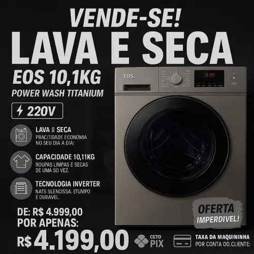 Lava e seca na caixa