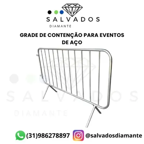 Grade de contenção de aço para eventos - NOVA 