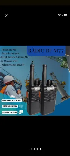 Rádio zero na caixa modelo bf M77 lançamento