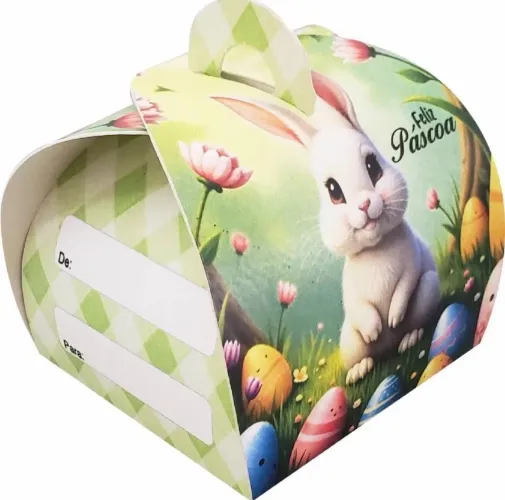 Caixinha de Páscoa com 30g de chocolates