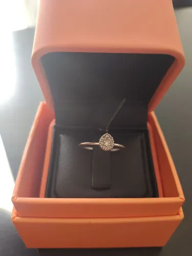 Vivara Anel Pavê em Ouro Branco 18k com Diamantes