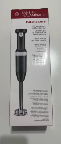 Mixer Kitchen Aid sem fio cordless preto 