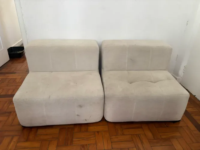 sofá na caixa