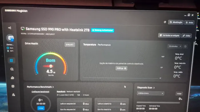 Ssd nvme 4.0 Samsung  2 tb
