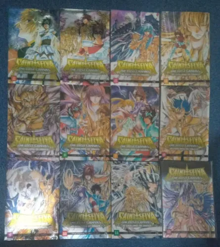 SAINT SEIYA CAVALEIROS DO ZODIACO LOST CANVAS EDIÇÃO ESPECIAL METALIZADA COLEÇÃO COMPLETA