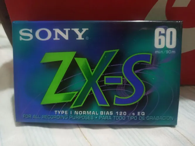 Fita cassete SONY ZX-S 60 lacrada