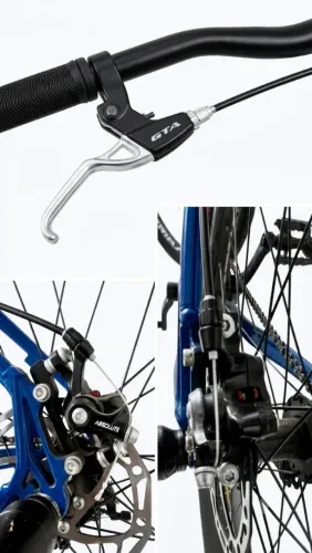 Freio a Disco Mecânico TRASEIRO (Pouquíssimo Uso) - Pinça Shimano + Manete GTA