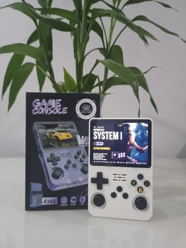 CONSOLE PORTÁTIL R36S - MAIS DE 15.000 JOGOS NA PALMA DA SUA MÃO! ?