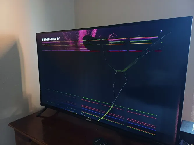 Smart tv com defeito