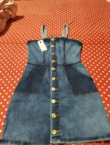 Vestido jeans novo