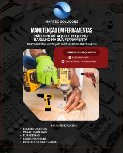 Manutenção em esmirillhadeiras e similares 