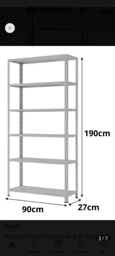 Prateleira de aço industrial 