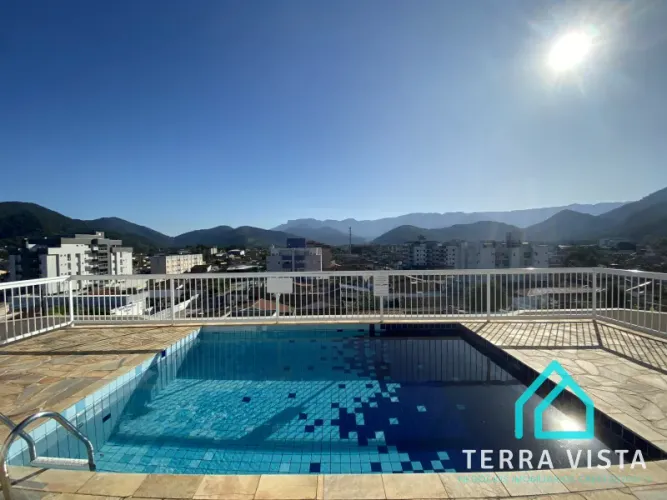 Apartamento no centro de Ubatuba com 2 dormitórios sendo 1 suíte em Ubatuba SP (piscina e 