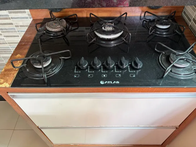 cooktop com base para forno
