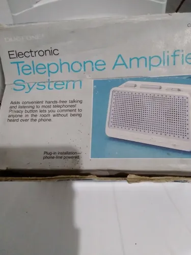 Duofone eletronic telefone Amplifier System novíssimo rádio