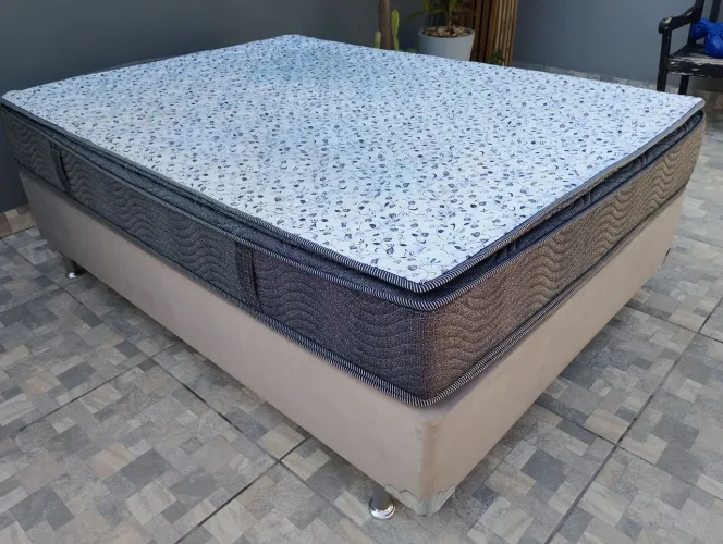 Cama Box Casal Completa Impecável 
