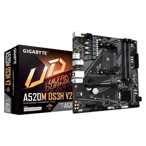Placa-Mãe Gigabyte A520M DS3H V2 - Nova, com Garantia