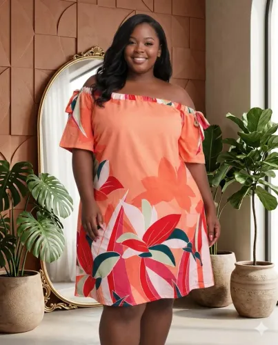 Vestido em tecido 