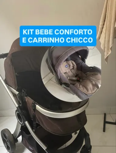 Carrinho e bebe conforto chicco
