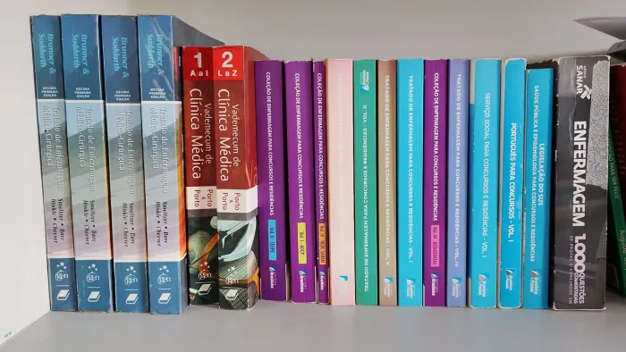 Venda de livros para concurso de enfermagem 