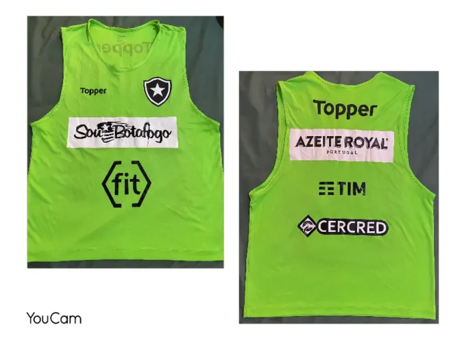 Camisa original do Botafogo utilizado em treino (Colete de treino raro)