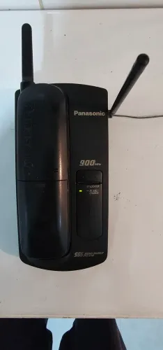 Telefone Sem Fio Panasonic 900MHz (Modelo Clássico Vintage)