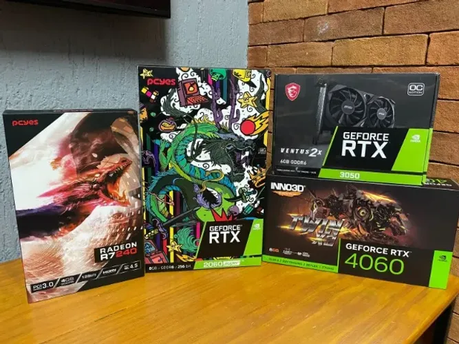 Placa de Vídeo R7 240, Rtx 4060 Gtx 3050 Rx 570 Rtx 2060 (Valores na Descrição)