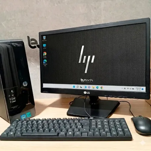 Pc HP Completo com Monitor - Intel i5 - 8Gb Ram - 500Gb HD ou 240Gb SSD - Parcele até 12x
