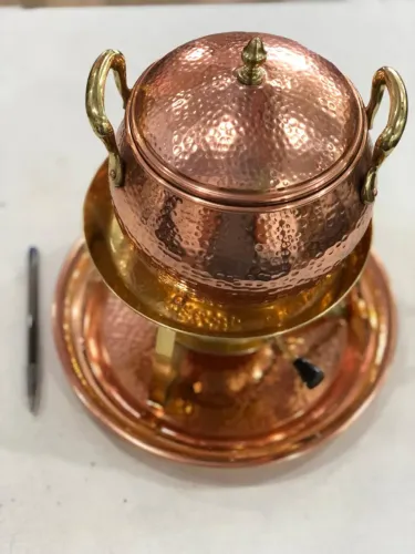 Rechaud de cobre com fogareiro