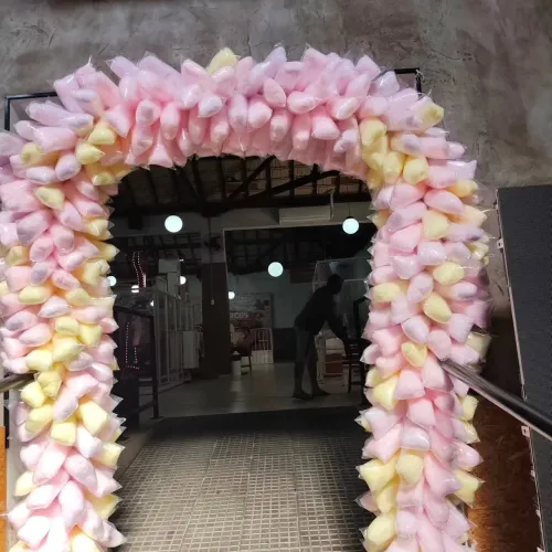 Arco de algodão doce
