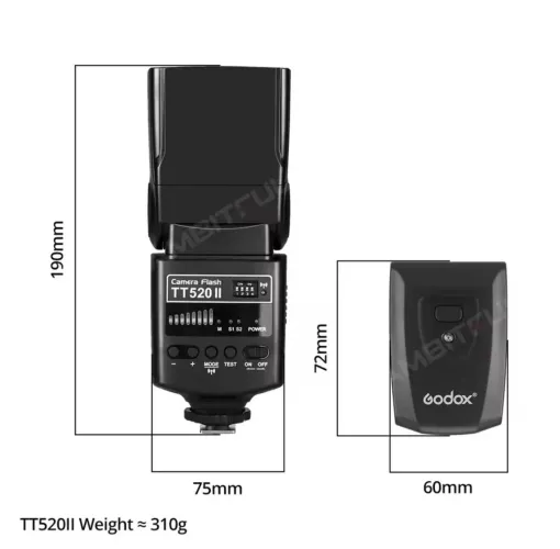 Flash Godox Thinklite TT520II - Novo