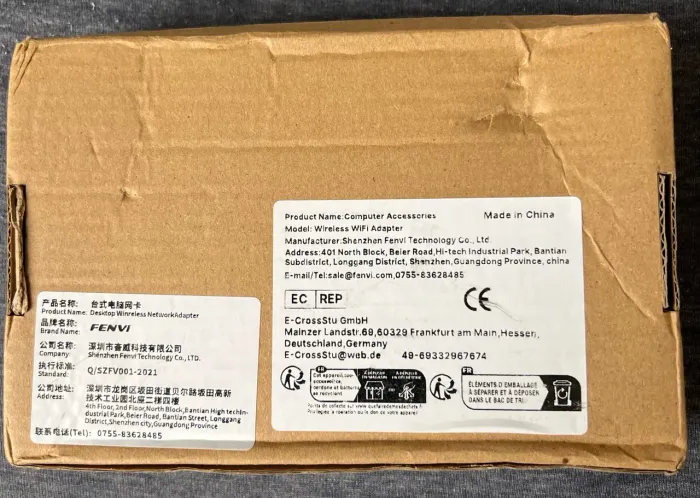 Adaptador WI-FI 6 / Bluetooth 5.4 FENVI AX-900